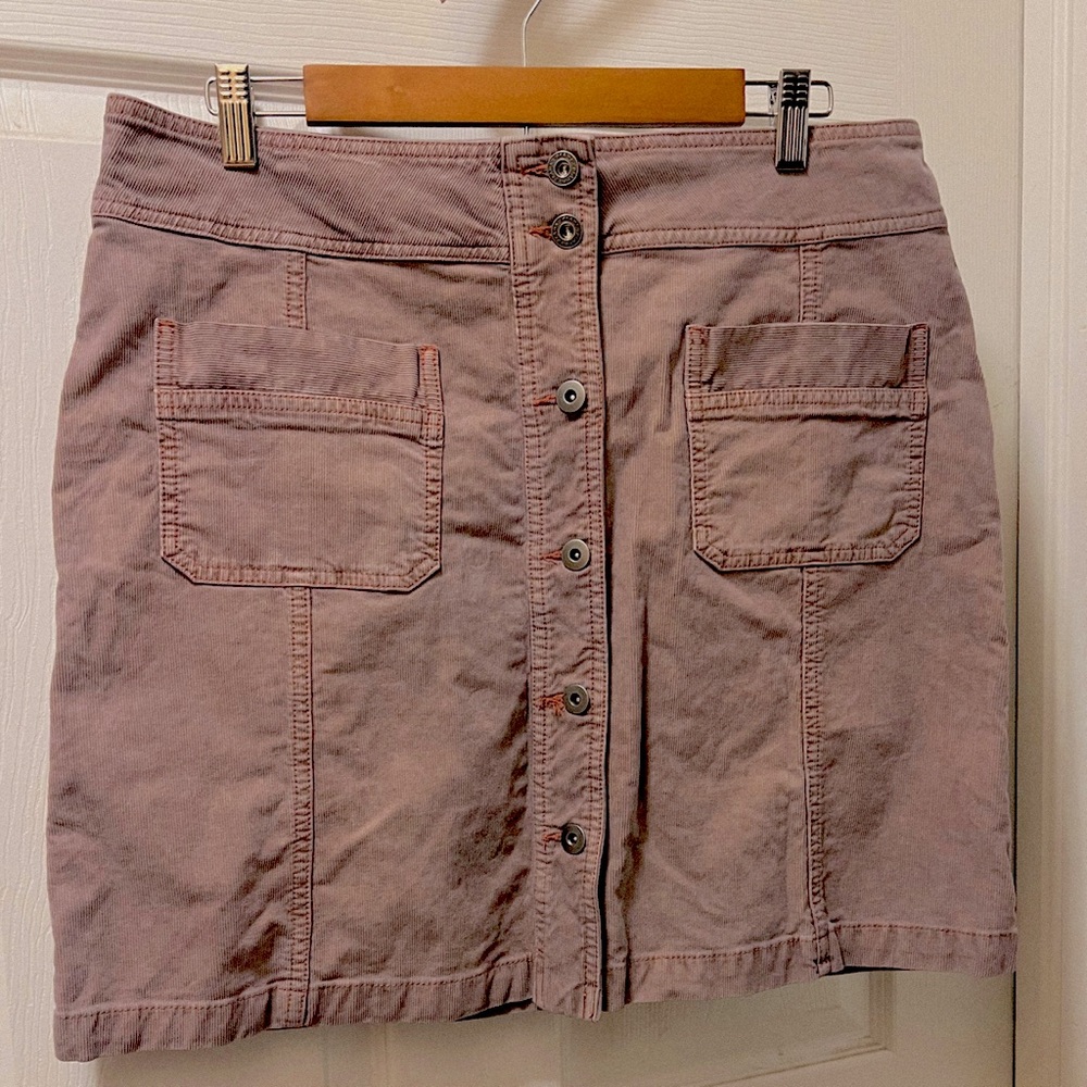 PRANA organic cotton corduroy skirt